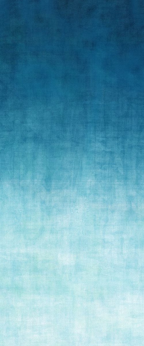 GRADUAL OCEAN mixed media on canvas 127 cm square by George Hall