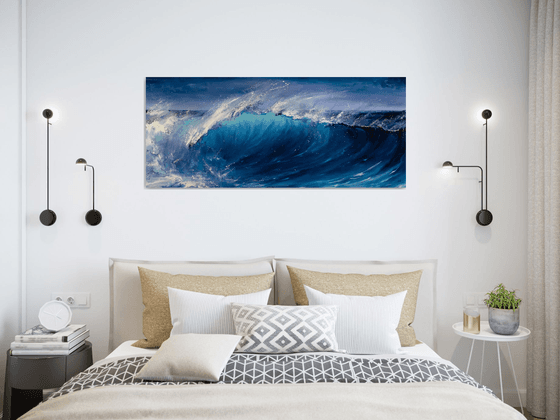 Night Wave Seascape Ocean