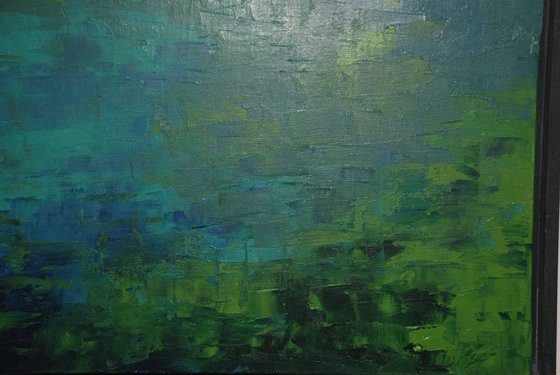 blue-green night I (ref#:294-8P)