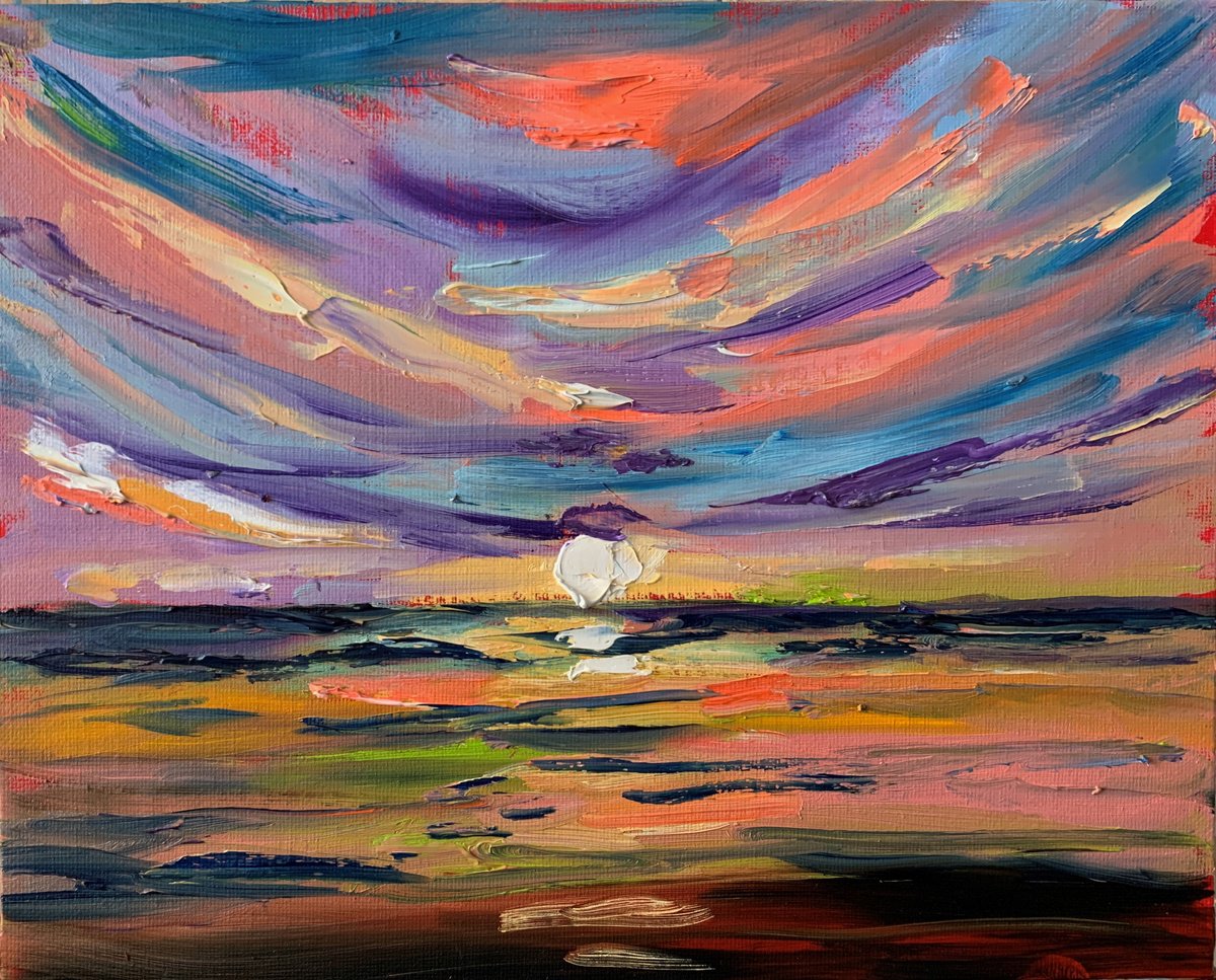 Abstract Landscape. By Vita Schagen, 12 X 9, Artwork For Sale On Artfinder