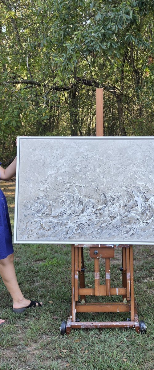 Sea Foam Waves in Silence by Sveta Osborne