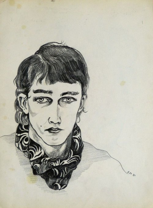 Portrait,  24x32 cm by Frederic Belaubre