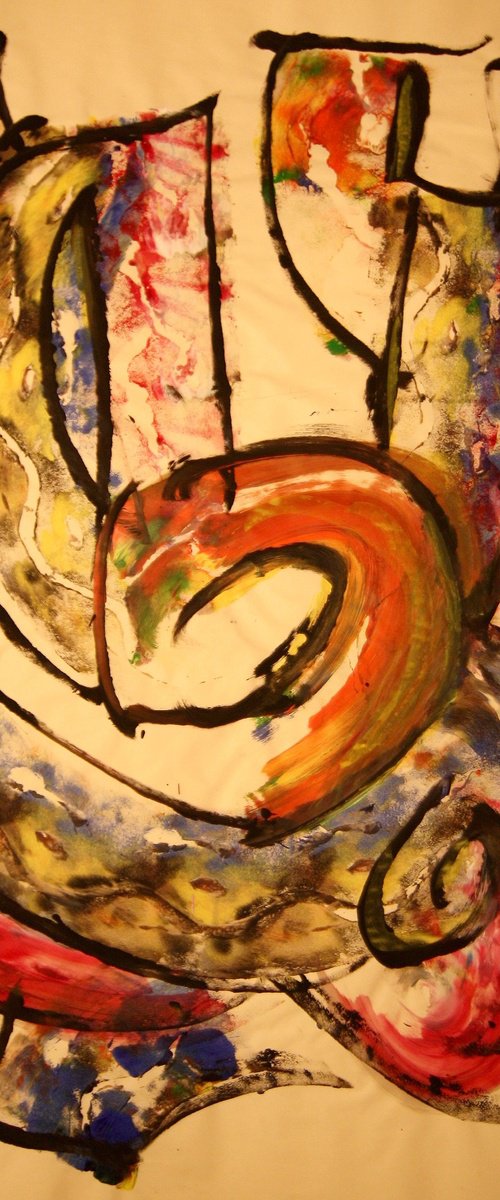 abstract-painting by Heinz Theuerkauf
