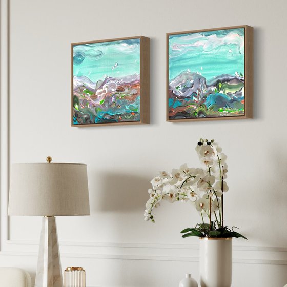 Coastal study no.62 - diptych