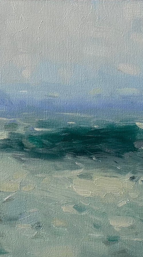 Wave, Original oil painting, Handmade artwork, One of a kind by Vahe Yeremyan