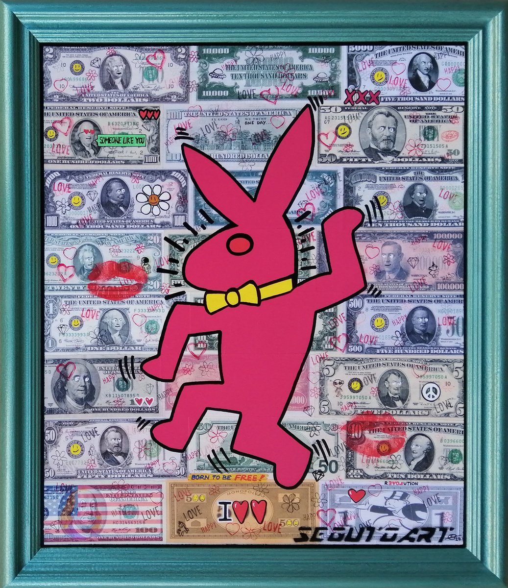 Urban And Pop Still Life Painting By Segutoart, 20 X 23", "I Wanna Be Like You", Original Artwork