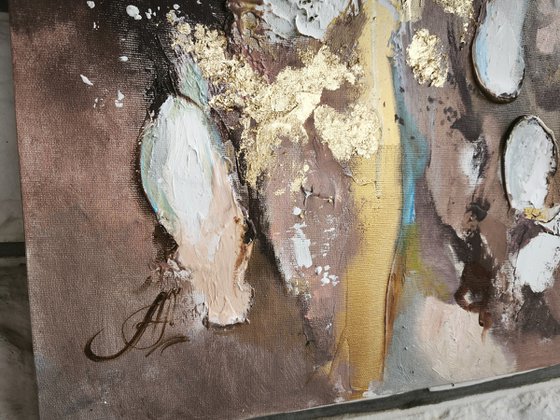 Abstract textured painting