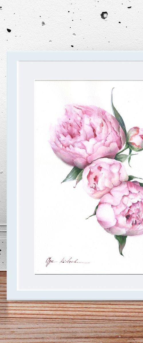 Peonies bouquet by Olga Koelsch