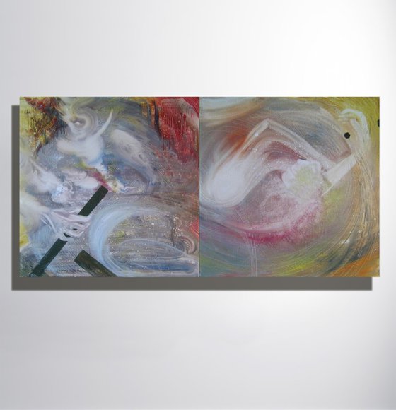 "Man and Woman" diptych