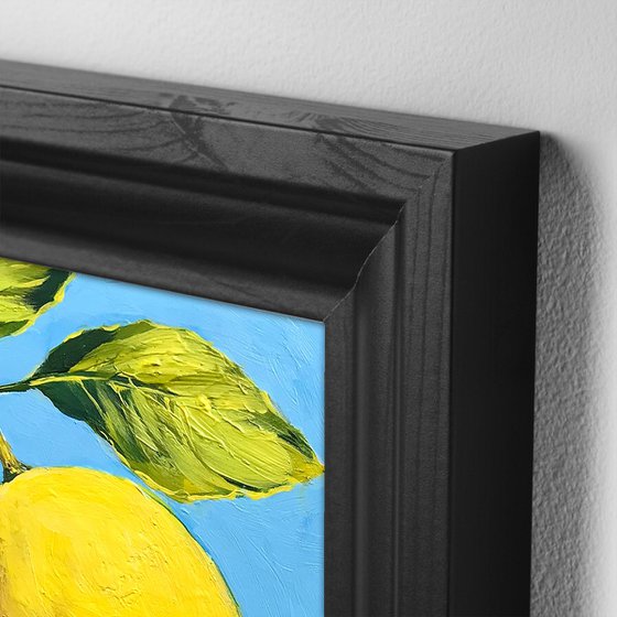 Lemons – framed original painting