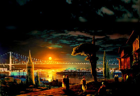 Full Moon Above Istanbul