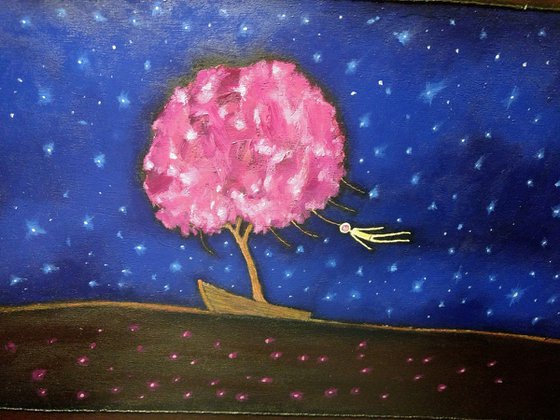 The Wishing Tree. original painting.