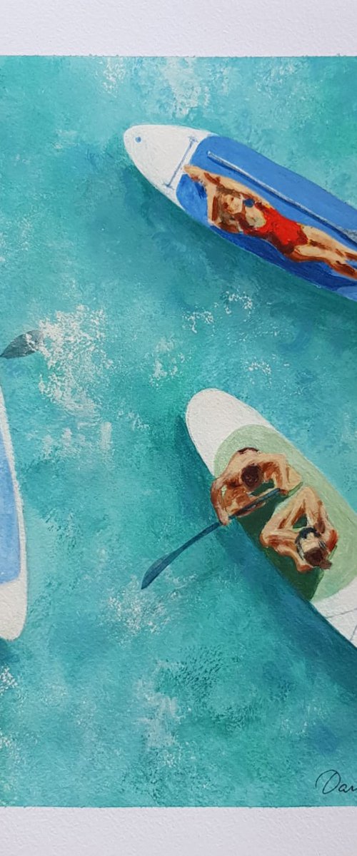 Paddleboarders by Daria Startseva