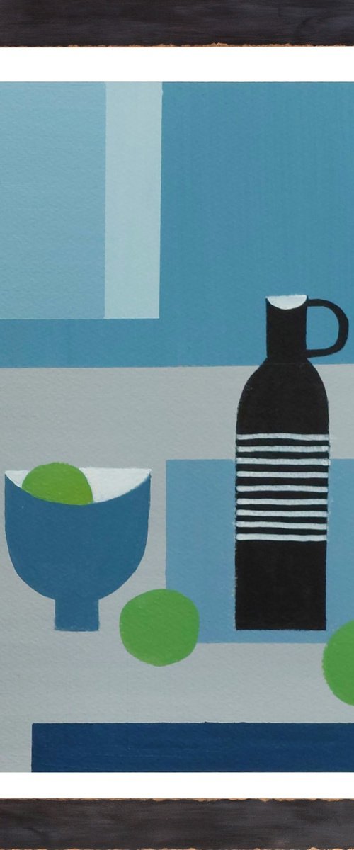 Still Life with 3 Apples by Jan Rippingham
