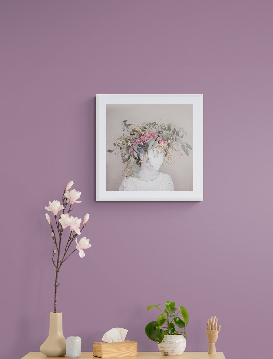 Expressive Portrait Photograph By Ziesook You, 24 X 24", Scent Of Broq-Pa 04262021, Original Artwork