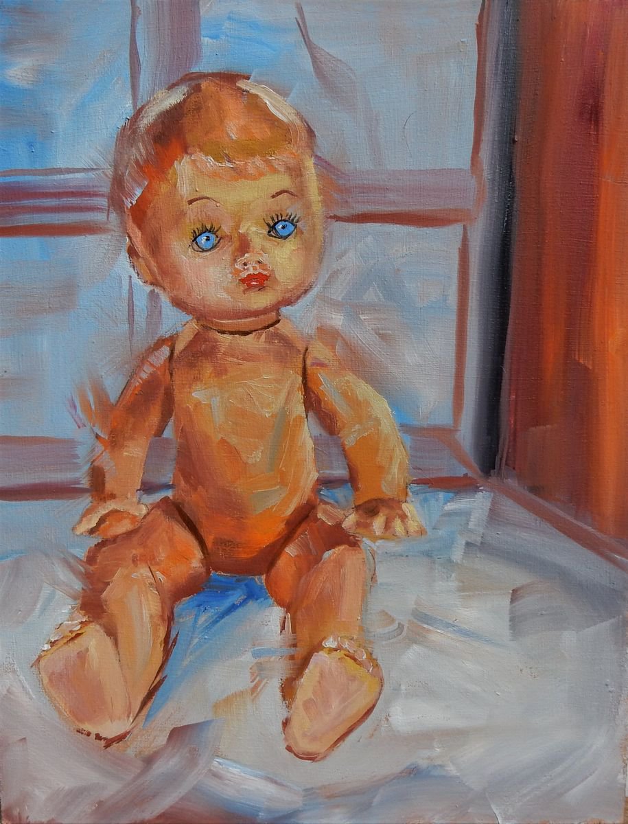 Still life with baby doll. by Vita Schagen