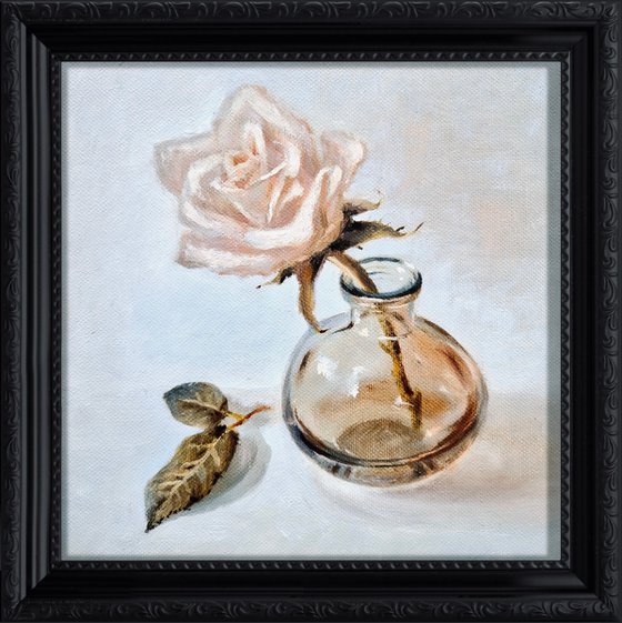 Rose in a Glass Vase