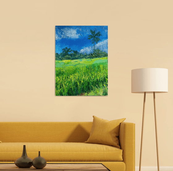 Bali Landscape Oil Painting