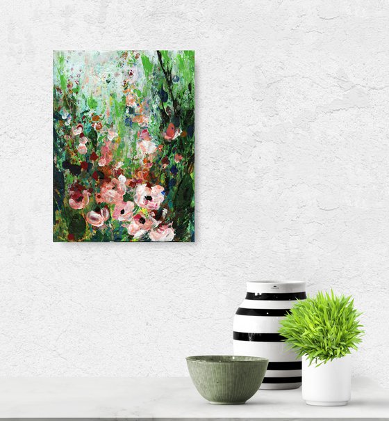 Garden Of Enchantment 7 - Floral Landscape Painting by Kathy Morton Stanion
