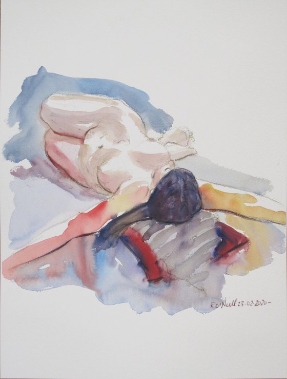 Reclining female nude