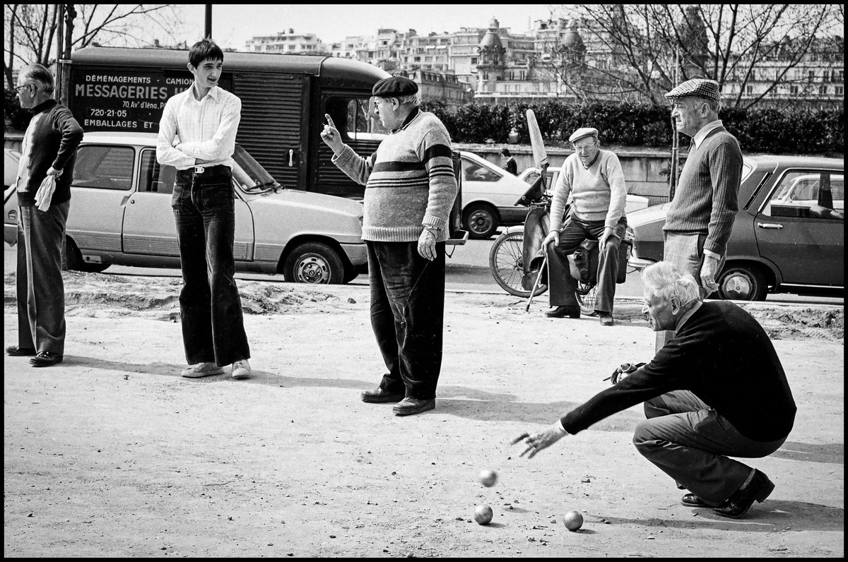 Photorealistic Portrait Photograph By Robbert Frank Hagens, 23 X 17", Jeu De Boules - Seine Paris, Original Artwork