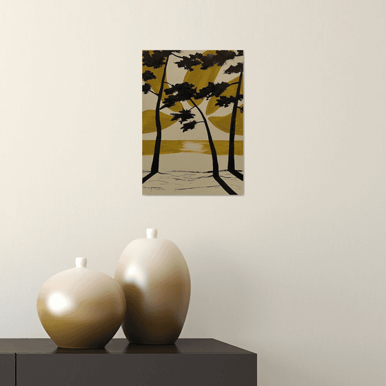 Ocher sun at Cap Coz