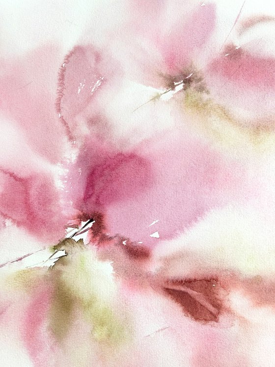 Abstract flowers bouquet