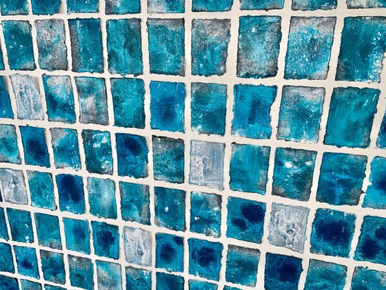 Abstraction blue white No. 2225