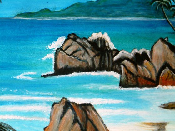 Paradise Island landscape painting on special SALE