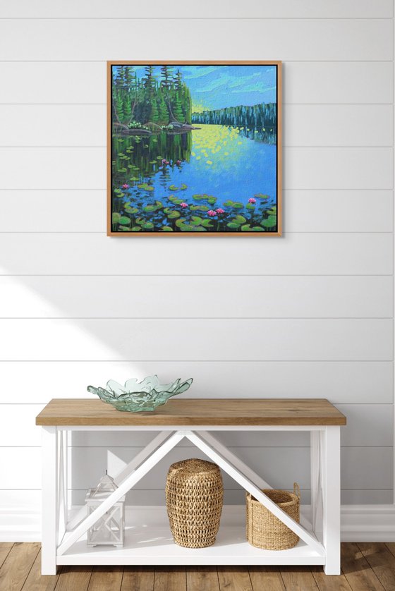 Lake with Water Lilies