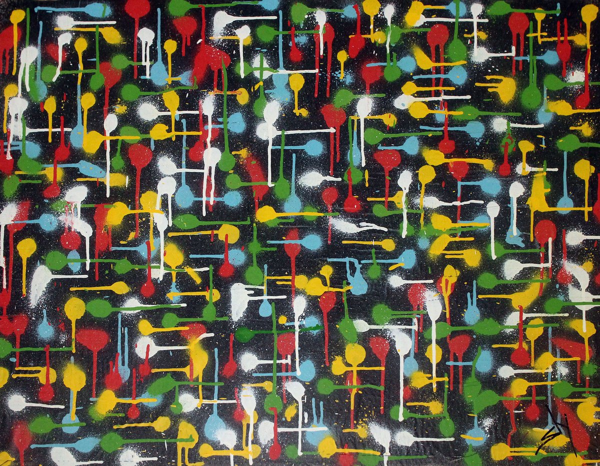 Pollock No. 16 (Cc) By Juan Sly, 30 X 23, Artwork For Sale On Artfinder