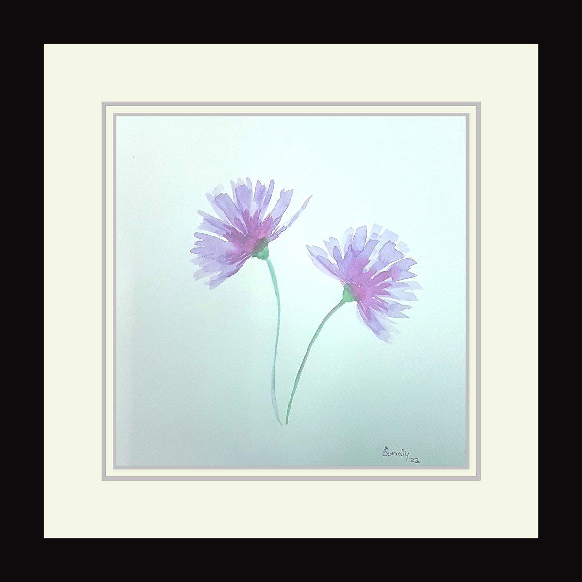 Photorealistic Botanical Watercolour By Sonaly Gandhi, 11 X 11", Flowers 17, Original Artwork