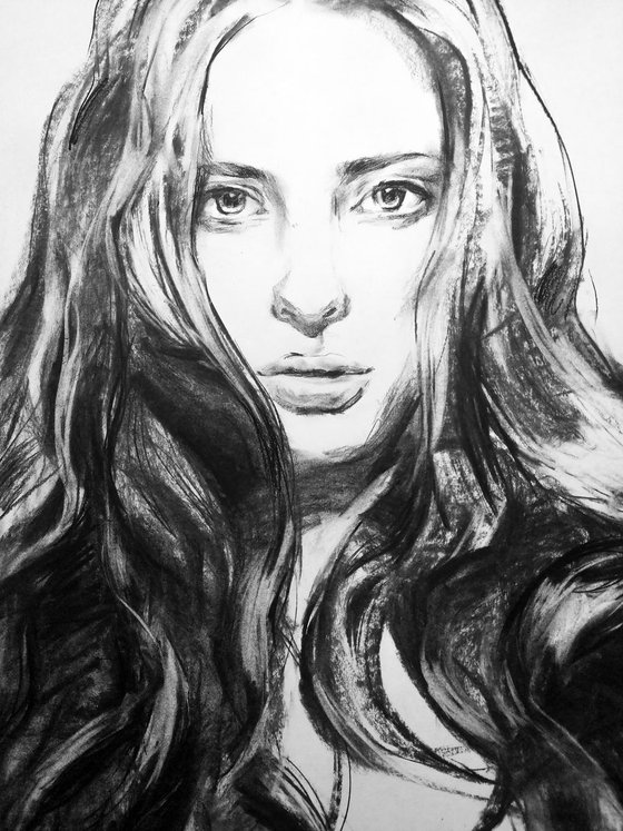 Big size drawing - Hello, my beautiful girl #2