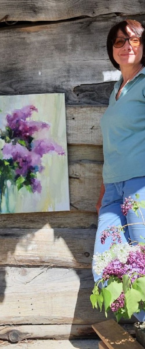 My lilac and spring scent by Olha Laptieva
