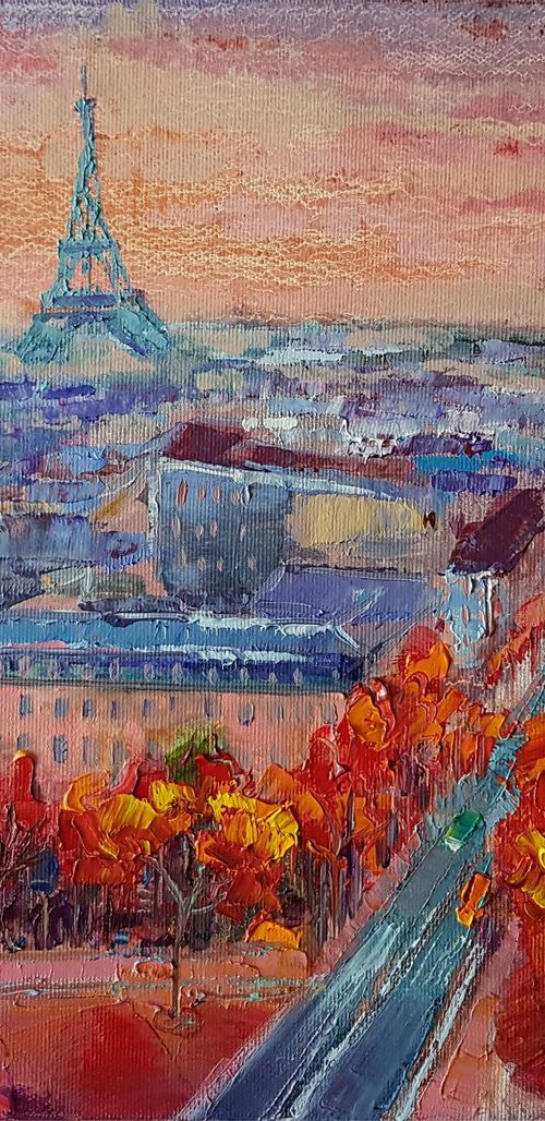 Autumn Paris by Mary Voloshyna