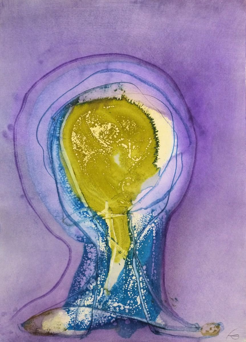 Abstract Ink Drawing By Frederic Belaubre, 17 X 23, Ink On Paper #23, 59X42 Cm, Original Artwork