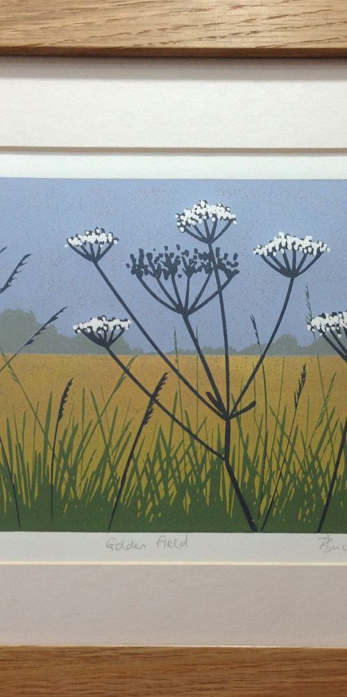 Golden Field, framed by Alexandra Buckle