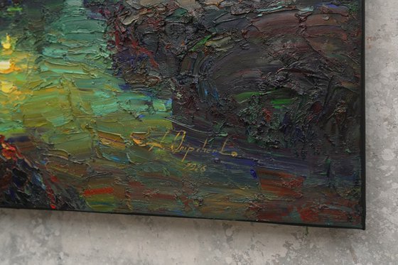 Mysterious Night over the river