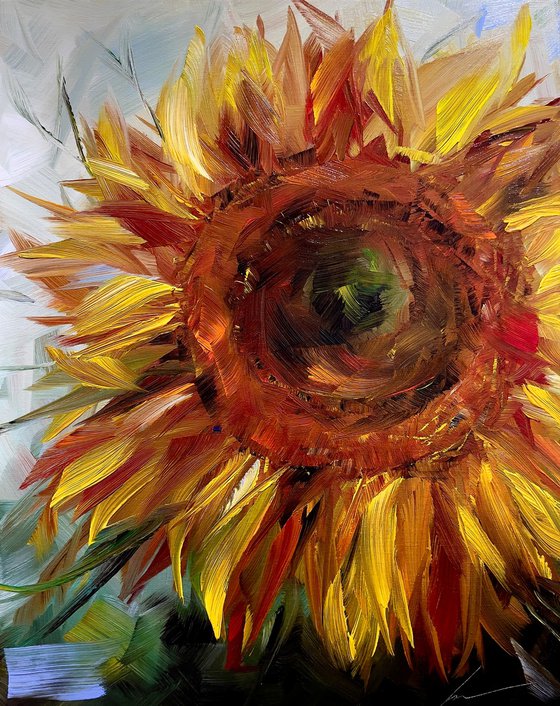 Sunflower radiates joy