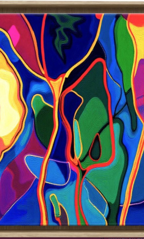 Jazz Style Flowers #1 by V+V Kniazievi