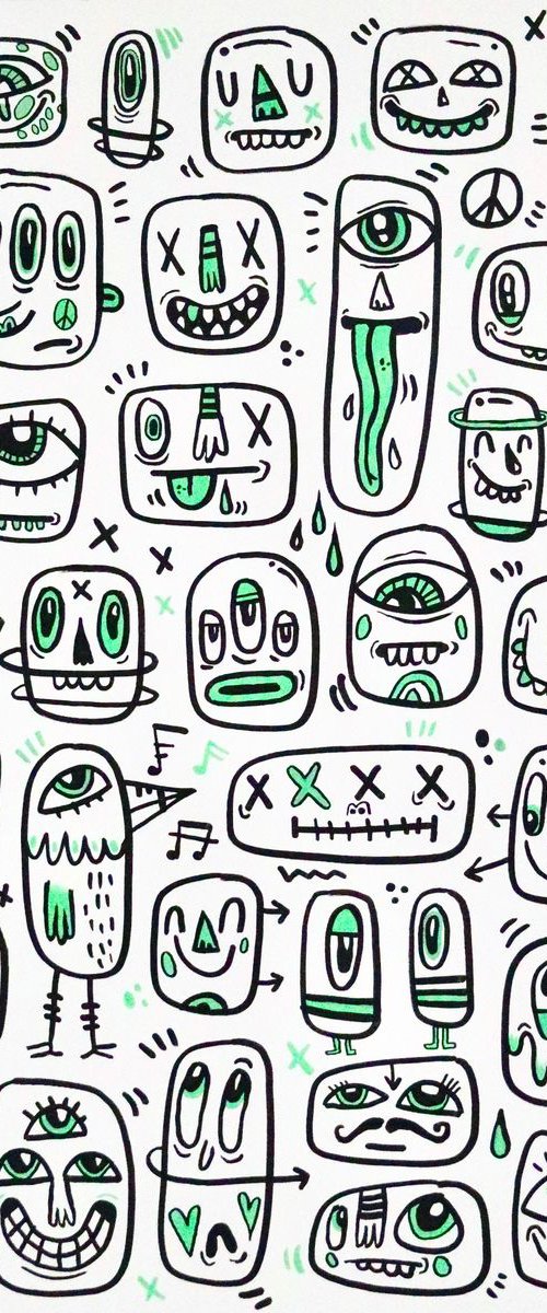 Green Crowd by Luke Crump