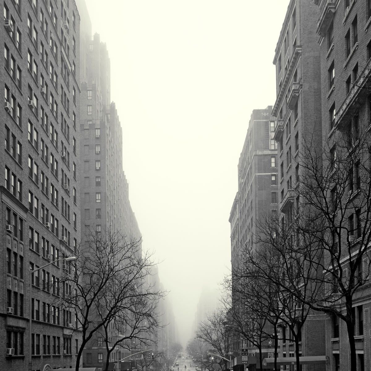 Photorealistic Cityscapes Photograph By Michael Filonow, 26 X 26", West End Ave, Original Artwork