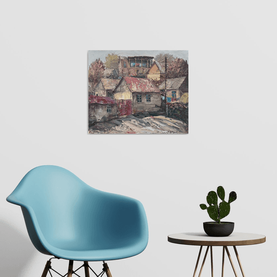 Rustic Village Scene