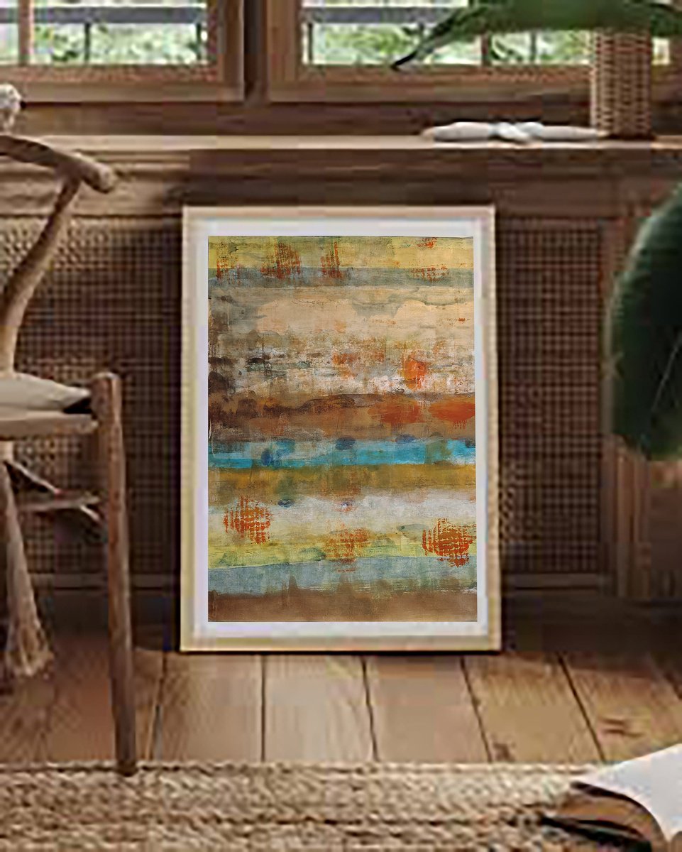 A Day At The Beach By Susan Wooler, 17 X 23, Artwork For Sale On Artfinder