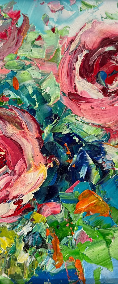 Tea roses by Svitlana Andriichenko