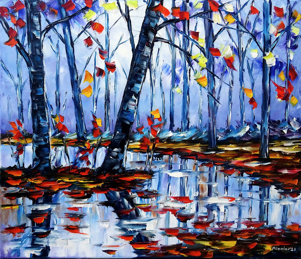 Autumn by the river by Mirek Kuzniar