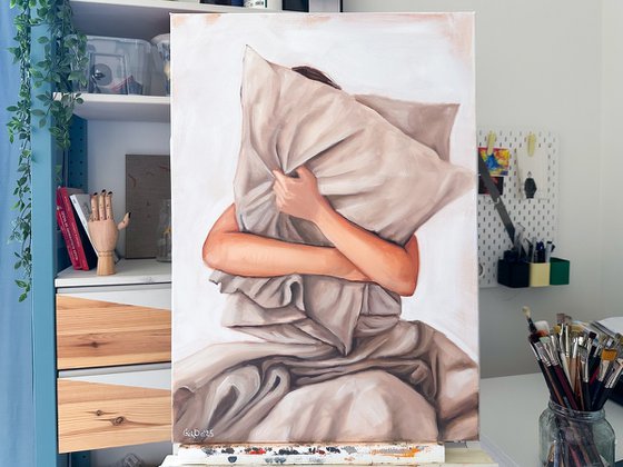 Girl with Pillow