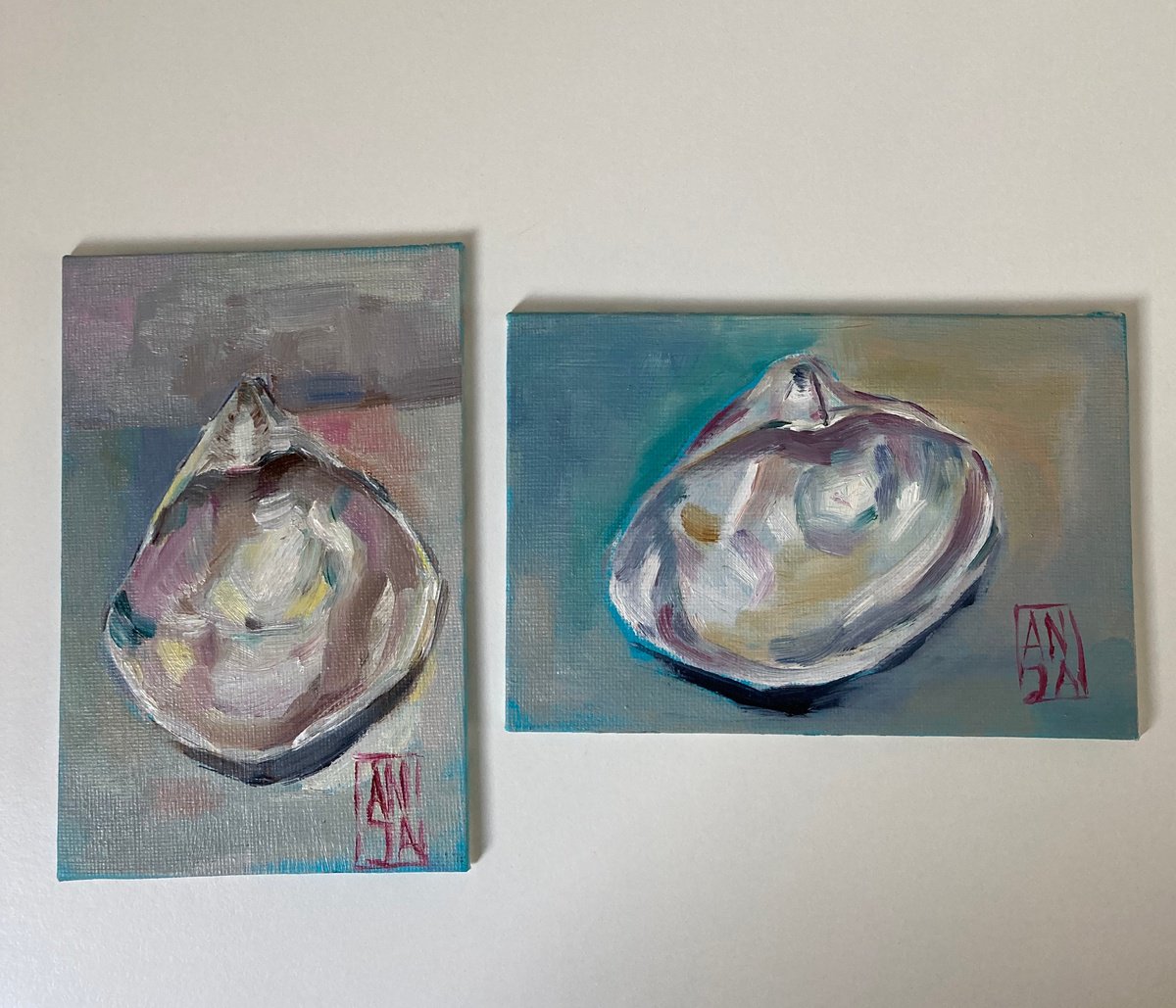 Shells. Set of two by Anja Rudko