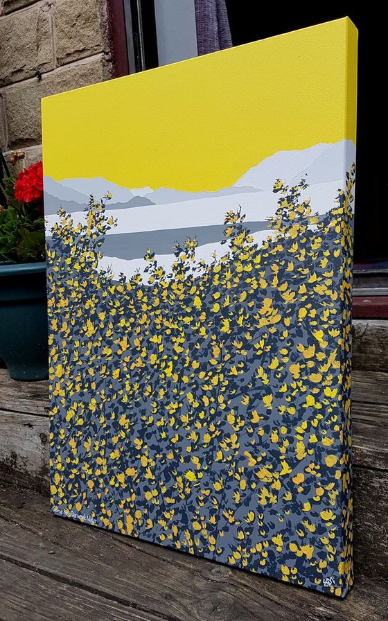 Gorse over Derwent Water, The Lake District