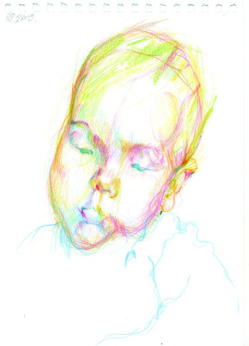 Portrait of a boy II by Maja Mrdakovic